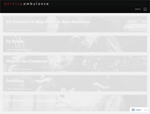 Tablet Screenshot of burningambulance.com